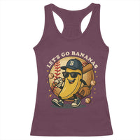 Funny Banana Baseball Racerback Tank Top Sports Humor Banana Baseball - Wonder Print Shop