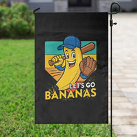 Lets Go Bananas Garden Flag Funny Banana Baseball Fruit Sports Gift - Wonder Print Shop