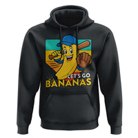 Lets Go Bananas Hoodie Funny Banana Baseball Fruit Sports Gift - Wonder Print Shop