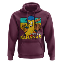 Lets Go Bananas Hoodie Funny Banana Baseball Fruit Sports Gift - Wonder Print Shop