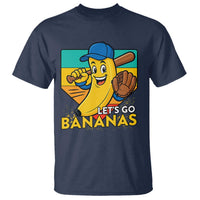 Lets Go Bananas T Shirt Funny Banana Baseball Fruit Sports Gift - Wonder Print Shop