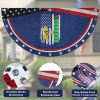 Banana Playing Baseball Lover Patriotic Fan Flag Retro American Flag