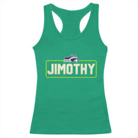 Funny Seattle Jimothy The Raccoon Racerback Tank Top Football Parody Viral Trash Panda Feral Meme