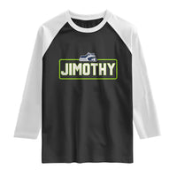 Funny Seattle Jimothy The Raccoon Raglan Shirt Football Parody Viral Trash Panda Feral Meme