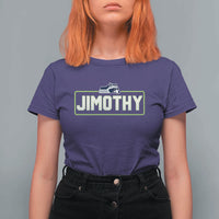 Funny Seattle Jimothy The Raccoon T Shirt For Women Football Parody Viral Trash Panda Feral Meme