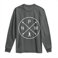PNW Bigfoot Crossed Arrows Pacific Northwest Pride Long Sleeve Shirt