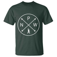 PNW Bigfoot Crossed Arrows Pacific Northwest Pride T Shirt
