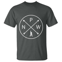 PNW Bigfoot Crossed Arrows Pacific Northwest Pride T Shirt