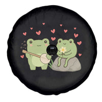 Cute Frog Lover Gift Spare Tire Cover Romantic Frog Music - Wonder Print Shop