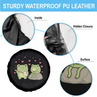 Cute Frog Lover Gift Spare Tire Cover Romantic Frog Music - Wonder Print Shop