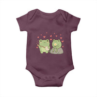 Cute Frog Lover Gift Baby Onesie Romantic Frog Music - Wonder Print Shop