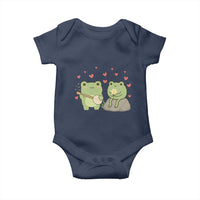 Cute Frog Lover Gift Baby Onesie Romantic Frog Music - Wonder Print Shop
