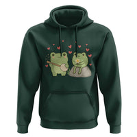 Cute Frog Lover Gift Hoodie Romantic Frog Music - Wonder Print Shop