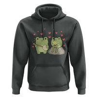 Cute Frog Lover Gift Hoodie Romantic Frog Music - Wonder Print Shop