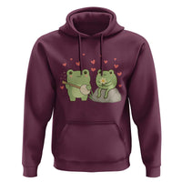 Cute Frog Lover Gift Hoodie Romantic Frog Music - Wonder Print Shop