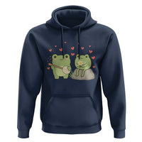 Cute Frog Lover Gift Hoodie Romantic Frog Music - Wonder Print Shop