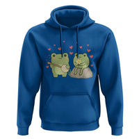 Cute Frog Lover Gift Hoodie Romantic Frog Music - Wonder Print Shop