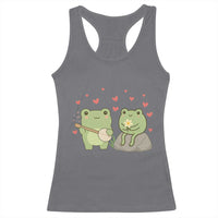 Cute Frog Lover Gift Racerback Tank Top Romantic Frog Music - Wonder Print Shop