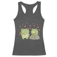 Cute Frog Lover Gift Racerback Tank Top Romantic Frog Music - Wonder Print Shop