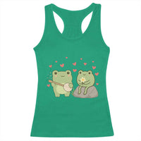 Cute Frog Lover Gift Racerback Tank Top Romantic Frog Music - Wonder Print Shop