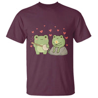 Cute Frog Lover Gift T Shirt Romantic Frog Music - Wonder Print Shop