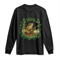 Funny Frog Playing Guitar Long Sleeve Shirt Music Lovers Gift - Wonder Print Shop