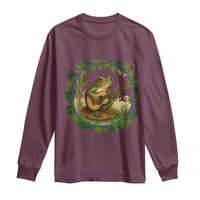 Funny Frog Playing Guitar Long Sleeve Shirt Music Lovers Gift - Wonder Print Shop