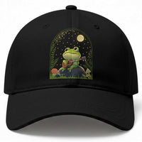Frog Playing Guitar Baseball Cap Gift for Musicians
