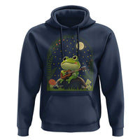 Frog Playing Guitar Hoodie Gift for Musicians - Wonder Print Shop