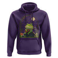 Frog Playing Guitar Hoodie Gift for Musicians - Wonder Print Shop