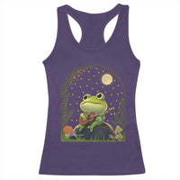 Frog Playing Guitar Racerback Tank Top Gift for Musicians - Wonder Print Shop