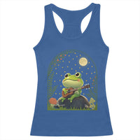 Frog Playing Guitar Racerback Tank Top Gift for Musicians - Wonder Print Shop