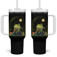 Frog Playing Guitar Tumbler With Handle Gift for Musicians