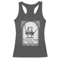 T’was The Tism M’Lord Racerback Tank Top Funny Medieval Knight Frog Gift - Wonder Print Shop