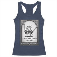 T’was The Tism M’Lord Racerback Tank Top Funny Medieval Knight Frog Gift - Wonder Print Shop