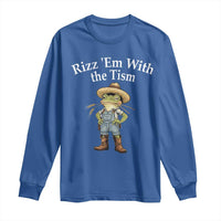 Autism Frog Long Sleeve Shirt Funny Rizz Em With The Tism - Wonder Print Shop