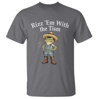 Autism Frog T Shirt Funny Rizz Em With The Tism - Wonder Print Shop