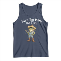 Autism Frog Tank Top Funny Rizz Em With The Tism - Wonder Print Shop