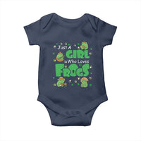 Just A Girl Who Loves Frogs Gift Baby Onesie - Wonder Print Shop
