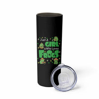Just A Girl Who Loves Frogs Gift Skinny Tumbler
