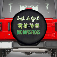 Just A Girl Who Loves Frogs Spare Tire Cover Frog Lover - Wonder Print Shop