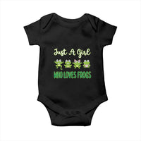 Just A Girl Who Loves Frogs Baby Onesie Frog Lover - Wonder Print Shop
