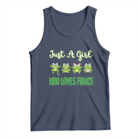 Just A Girl Who Loves Frogs Tank Top Frog Lover - Wonder Print Shop