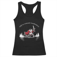 Off To Commit Tomfoolery Racerback Tank Top Frog Coffee Lover Gift - Wonder Print Shop