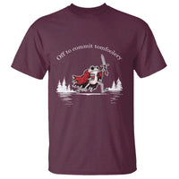 Off To Commit Tomfoolery T Shirt Frog Coffee Lover Gift - Wonder Print Shop