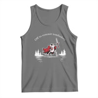 Off To Commit Tomfoolery Tank Top Frog Coffee Lover Gift - Wonder Print Shop