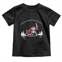 Off To Commit Tomfoolery Toddler T Shirt Frog Coffee Lover Gift - Wonder Print Shop