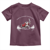 Off To Commit Tomfoolery Toddler T Shirt Frog Coffee Lover Gift - Wonder Print Shop