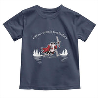 Off To Commit Tomfoolery Toddler T Shirt Frog Coffee Lover Gift - Wonder Print Shop