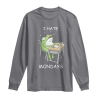 Funny Office Frog Long Sleeve Shirt I Hate Mondays - Wonder Print Shop